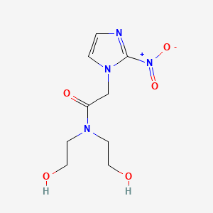 B1195720 1H-Imidazole-1-acetamide, N,N-bis(2-hydroxyethyl)-2-nitro- CAS No. 74141-74-5