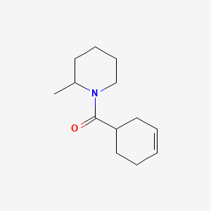 molecular formula C13H21NO B1195725 Cyclohex-3-en-1-yl(2-methylpiperidin-1-yl)methanone CAS No. 69462-43-7