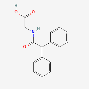 molecular formula C16H15NO3 B1195730 N-Diphenylacetylglycine CAS No. 65707-74-6