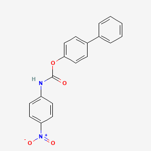 (4-phenylphenyl) N-(4-nitrophenyl)carbamate