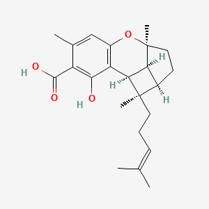 molecular formula C23H30O4 B1195739 红景天罗曼酸 B 