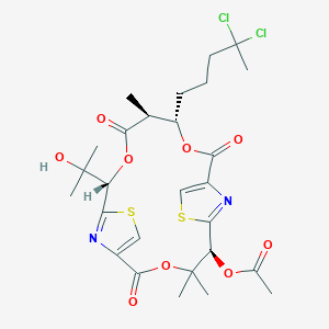 molecular formula C27H34Cl2N2O9S2 B1195744 海克氯林 