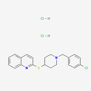 2-((1-(4-Chlorobenzyl)piperidin-4-yl)thio)quinoline dihydrochloride