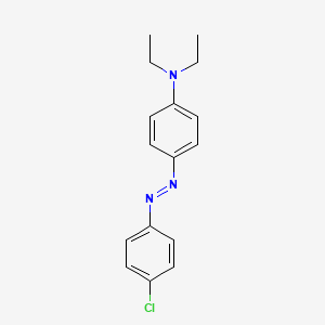 molecular formula C16H18ClN3 B11957516 Benzenamine, 4-[(4-chlorophenyl)azo]-N,N-diethyl- CAS No. 3010-50-2