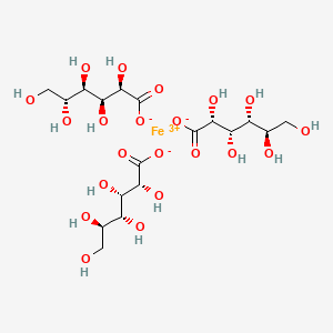 molecular formula C18H33FeO21 B1195761 Ferric gluconate CAS No. 38658-53-6