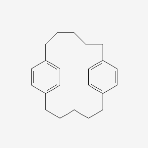 Tricyclo(14.2.2.2(7,10))docosa-1(19),7(22),8,10(21),16(20),17-hexaene