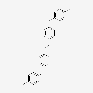 1-Methyl-4-[[4-[2-[4-[(4-methylphenyl)methyl]phenyl]ethyl]phenyl]methyl]benzene