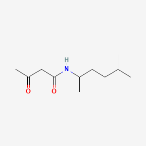 molecular formula C11H21NO2 B11957668 N-(1,4-Dimethylpentyl)-acetoacetamide CAS No. 73622-68-1