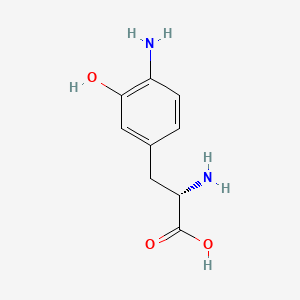 molecular formula C9H12N2O3 B1195792 4-氨基-3-羟基苯丙氨酸 CAS No. 74923-08-3