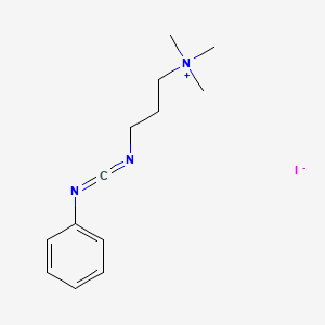 molecular formula C13H20IN3 B1195797 1-Phenyl-3-trimethylaminopropyl carbodiimide CAS No. 79322-24-0