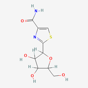 molecular formula C9H12N2O5S B1195803 2-beta-D-Ribofuranosyl-4-thiazolecarboxamide CAS No. 92952-40-4