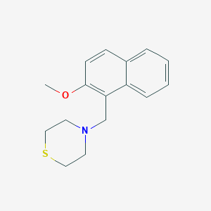 molecular formula C16H19NOS B1195807 4-[(2-甲氧基-1-萘基)甲基]硫代吗啉 
