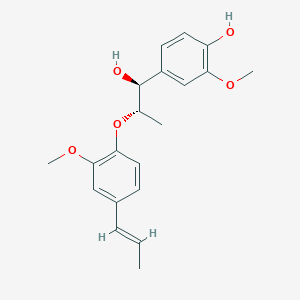 molecular formula C20H24O5 B1195811 (1S,2S)-1-(4-Hydroxy-3-methoxyphenyl)-2-[2-methoxy-4-(1-propenyl)phenoxy]-1-propanol 