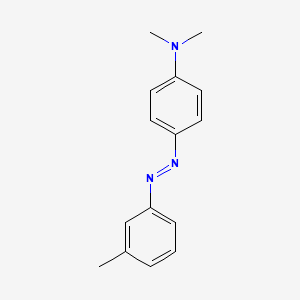 molecular formula C15H17N3 B1195842 3'-甲基-4-二甲氨基偶氮苯 CAS No. 55-80-1