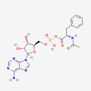 molecular formula C21H25N6O9P B1195880 N-Acetylphenylalanyl-adenosine monophosphate-anhydride CAS No. 93240-95-0