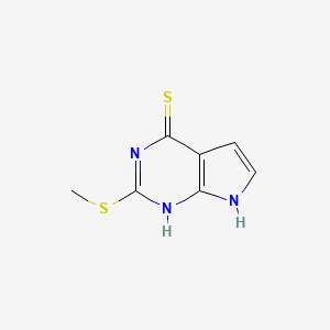 2-(Methylsulfanyl)-1,7-dihydro-4H-pyrrolo[2,3-d]pyrimidine-4-thione