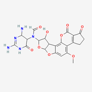 molecular formula C22H21N5O9 B1195894 Afb1-fapyr CAS No. 83953-67-7