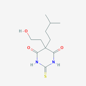 molecular formula C11H18N2O3S B11959049 5-(2-hydroxyethyl)-5-isopentyl-2-thioxodihydro-4,6(1H,5H)-pyrimidinedione CAS No. 172797-55-6