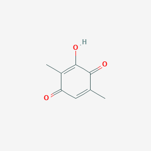 molecular formula C8H8O3 B11959083 3-Hydroxy-2,5-dimethylcyclohexa-2,5-diene-1,4-dione CAS No. 2913-41-9