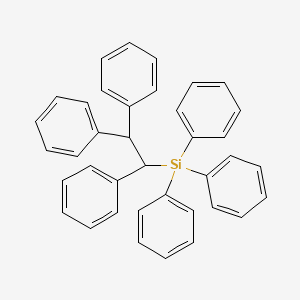 molecular formula C38H32Si B11959155 Triphenyl(1,2,2-triphenylethyl)silane 