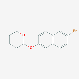 molecular formula C15H15BrO2 B11959160 2-(6-Bromo-2-naphthoxy)tetrahydropyran CAS No. 102938-66-9