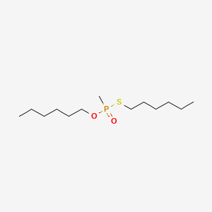 molecular formula C13H29O2PS B1195920 O-Hexyl-S-hexylmethyl thiophosphonate CAS No. 20626-89-5