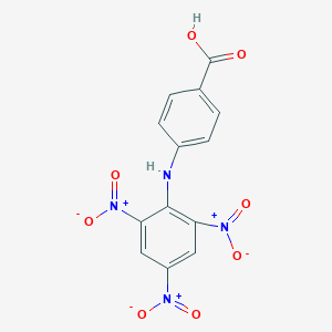 molecular formula C13H8N4O8 B11959230 4-(2,4,6-Trinitrophenylamino)benzoic acid CAS No. 7221-18-3