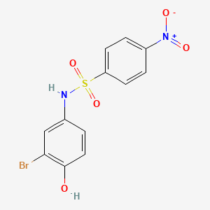 N-(3-bromo-4-hydroxyphenyl)-4-nitrobenzenesulfonamide