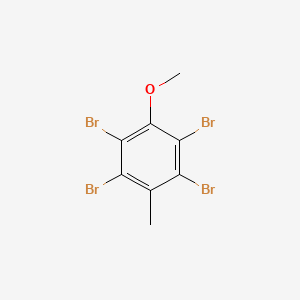 molecular formula C8H6Br4O B11959277 1,2,4,5-Tetrabromo-3-methoxy-6-methyl-benzene CAS No. 59410-14-9