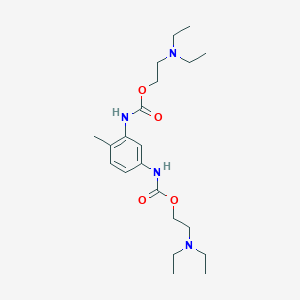 molecular formula C21H36N4O4 B11959313 N,N'-Bis(2-diethylaminoethoxycarbonyl)-4-methyl-1,3-phenylenediamine CAS No. 57833-81-5