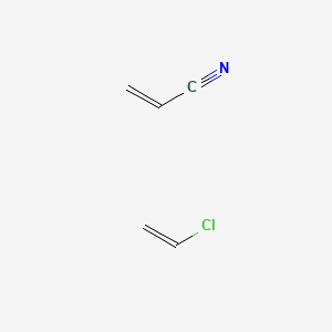 molecular formula C5H6ClN B1195934 Vinylchlorid Acrylnitril CAS No. 9003-00-3