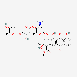 molecular formula C42H55NO15 B1195935 aclacinomycin N CAS No. 64474-88-0