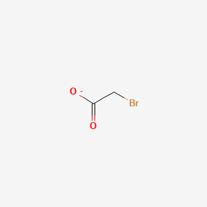 molecular formula C2H2BrO2- B1195939 Bromoacetate CAS No. 68-10-0