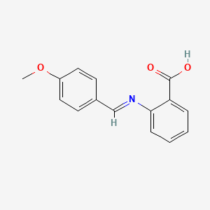 Benzoic acid, 2-(((4-methoxyphenyl)methylene)amino)-