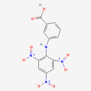 molecular formula C13H8N4O8 B11959579 3-[(2,4,6-Trinitrophenyl)amino]benzoic acid CAS No. 7221-19-4