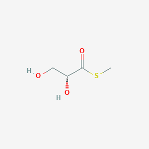 molecular formula C4H8O3S B1195964 S-methyl D-thioglycerate 