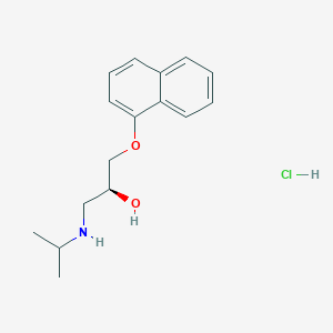 molecular formula C16H22ClNO2 B119597 (S)-(-)-Propranolol hydrochloride CAS No. 4199-10-4