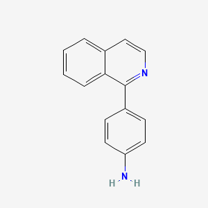 molecular formula C15H12N2 B1195977 1-(4-Aminophenyl)isoquinoline CAS No. 58992-84-0