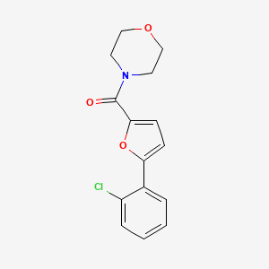 molecular formula C15H14ClNO3 B11959807 (5-(2-Chlorophenyl)furan-2-yl)(morpholino)methanone CAS No. 459152-06-8