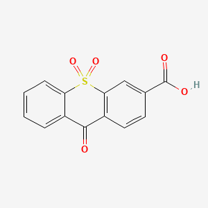 molecular formula C14H8O5S B1195982 9-Oxo-9H-thioxanthene-3-carboxylic acid 10,10-dioxide CAS No. 51762-52-8
