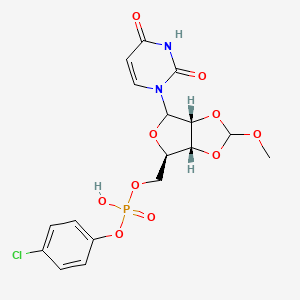 molecular formula C17H18ClN2O10P B1195996 Mmucpp CAS No. 93134-82-8