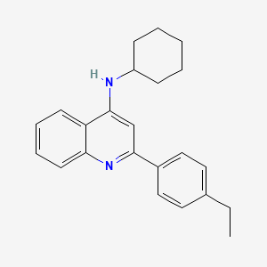 N-cyclohexyl-2-(4-ethylphenyl)-4-quinolinamine