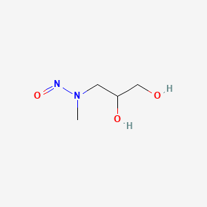 molecular formula C4H10N2O3 B1196006 N-Nitrosomethyl-2,3-dihydroxypropylamine CAS No. 86451-37-8