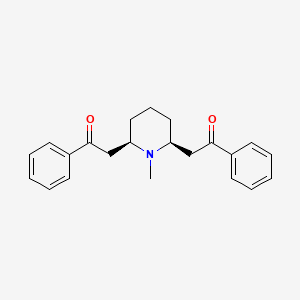 molecular formula C22H25NO2 B1196011 Lobelanidine CAS No. 579-21-5