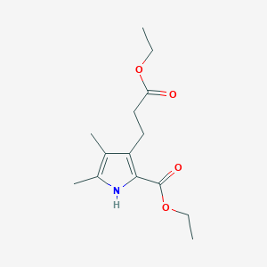 ethyl 3-(3-ethoxy-3-oxopropyl)-4,5-dimethyl-1H-pyrrole-2-carboxylate