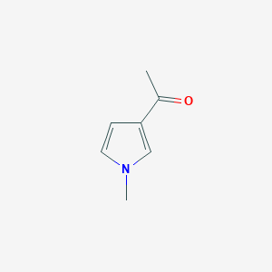 molecular formula C7H9NO B1196023 3-Acetyl-1-methylpyrrole CAS No. 932-62-7