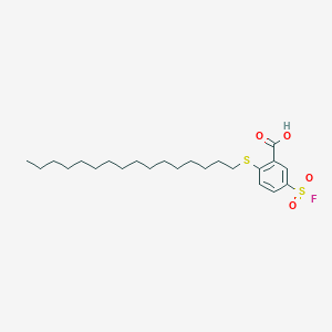 5-(Fluorosulfonyl)-2-(hexadecylthio)benzoic acid