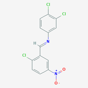 3,4-dichloro-N-[(E)-(2-chloro-5-nitrophenyl)methylidene]aniline