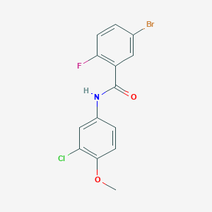 5-bromo-N-(3-chloro-4-methoxyphenyl)-2-fluorobenzamide