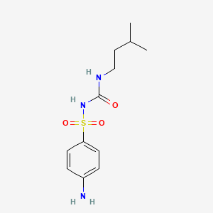 molecular formula C12H19N3O3S B11960411 1-Amino-4-({[(isopentylamino)carbonyl]amino}sulfonyl)benzene 